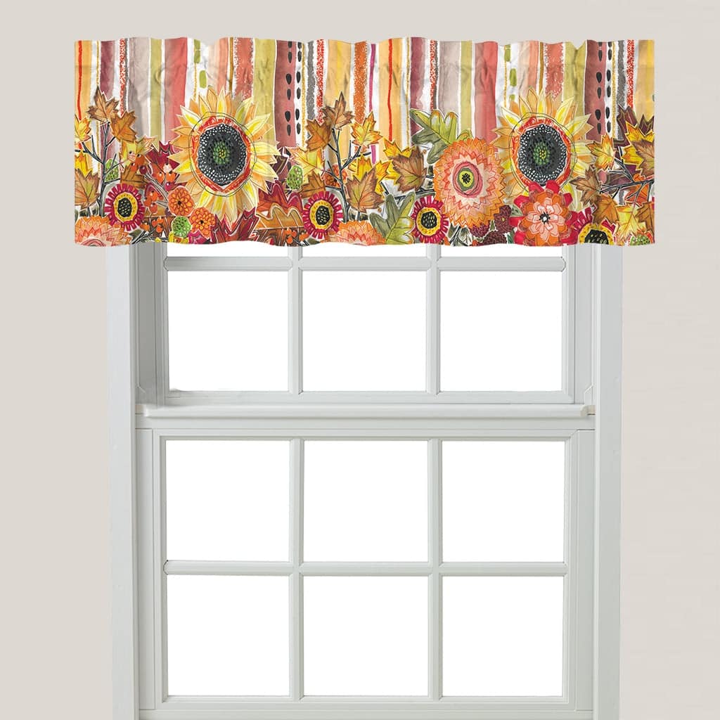 Laural Home Harvest Snippets Window Valance - 60" x 18"