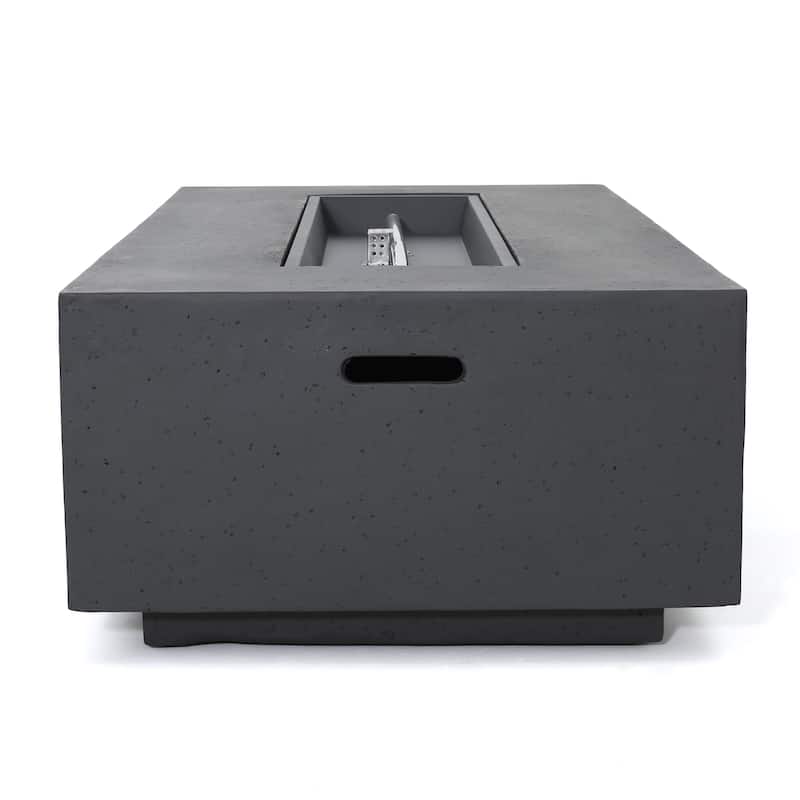 Christopher Knight Home Aidan Outdoor 50,000 BTU Rectangular Fire Pit (Tank Holder Not Included)