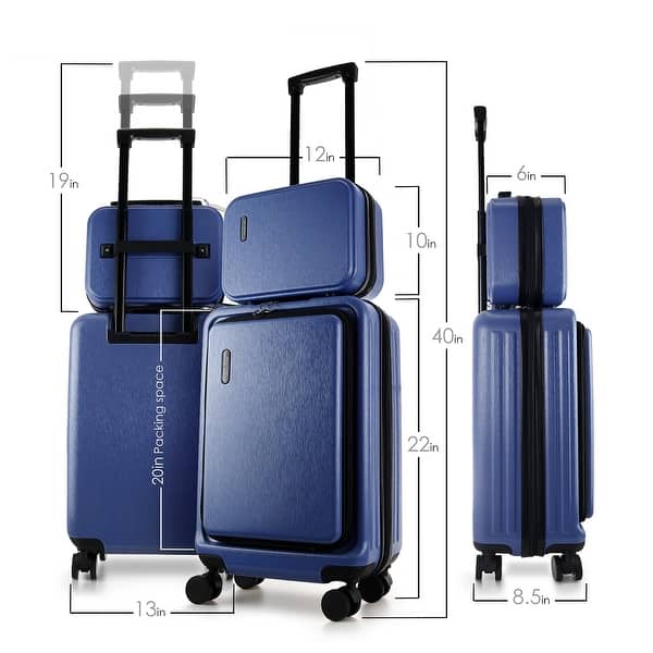 TravelArim Airline Approved Durable CarryOn Luggage 22x14x9