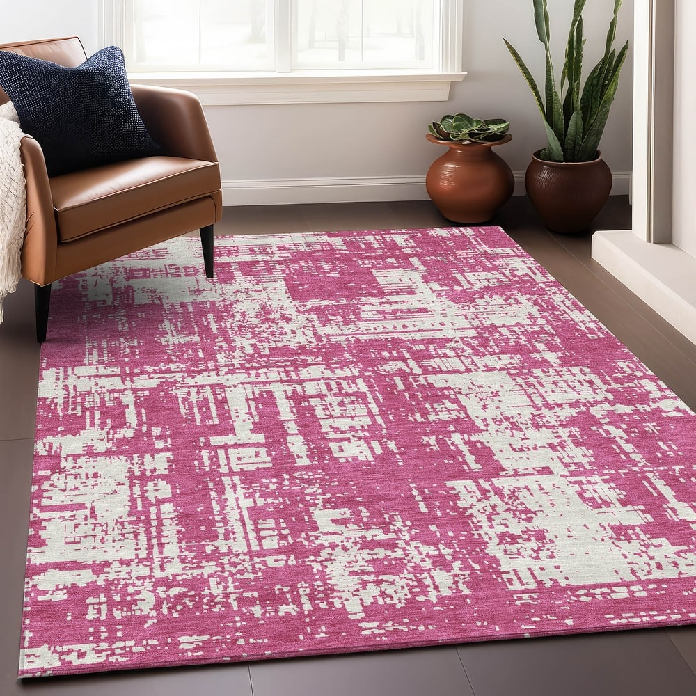 Premium Washable Super Soft Abstract Pixel Mayfield Rug
