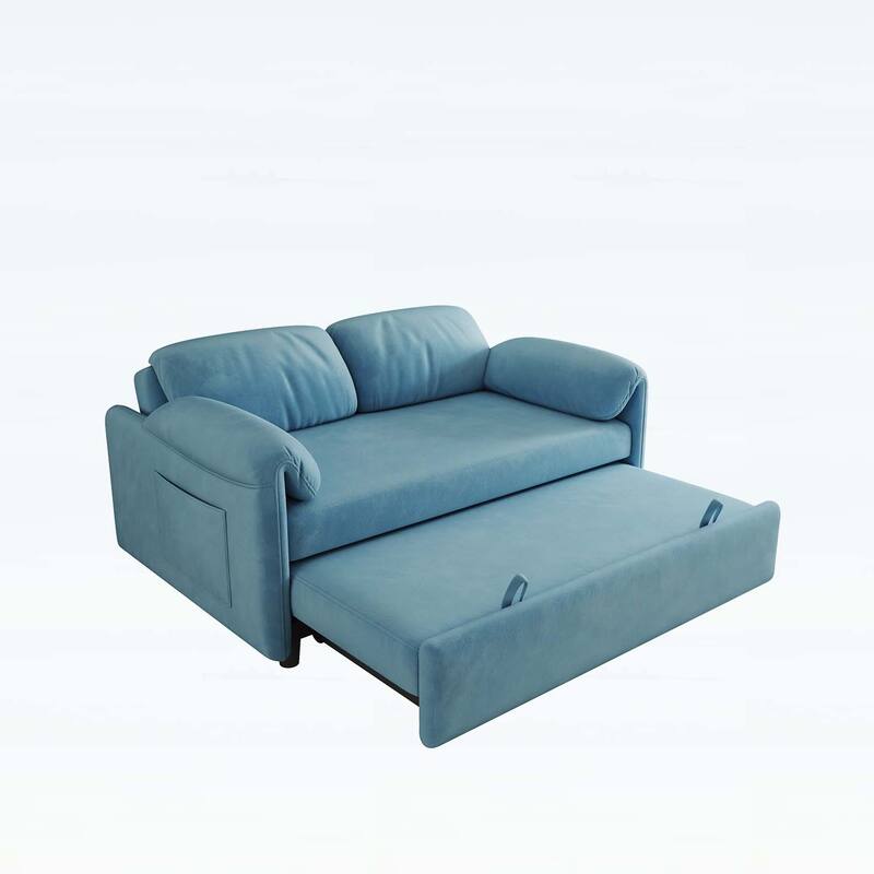 Sofa Centric Design: 54-Inch Sofa Bed with Dual Purpose - A Stylish Retractable Bed for Your Living Room
