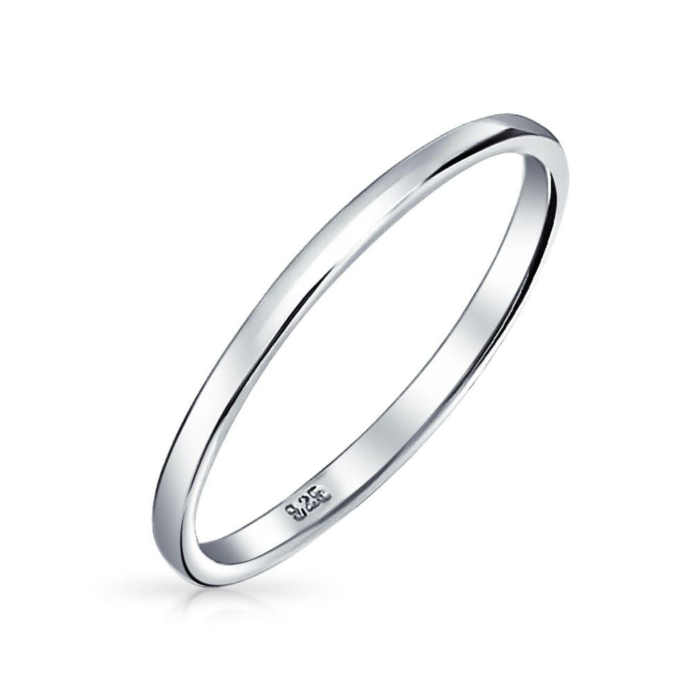 sterling silver band rings