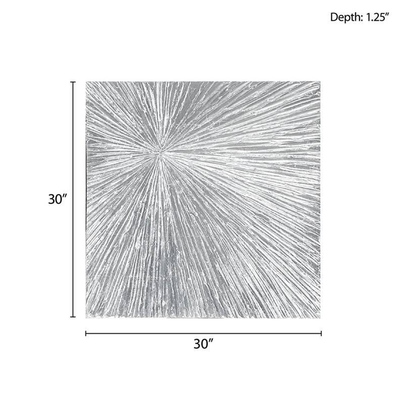 Madison Park Signature Sunburst Hand Painted Dimensional Resin Wall Art