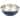 5 Quart Stainless Steel Mixing Bowl in Blue with Nonslip Base