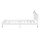 preview thumbnail 33 of 48, Wood Bed Frame w/ House-Shaped Headboard & Motion Activated Night Lights for Kids