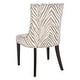 preview thumbnail 5 of 8, SAFAVIEH Dining Parsons Becca Zebra Grey Dining Chair - 22" x 24.8" x 36.4"