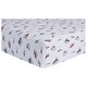 preview thumbnail 1 of 1, Sky Traveler Deluxe Flannel Fitted Crib Sheet