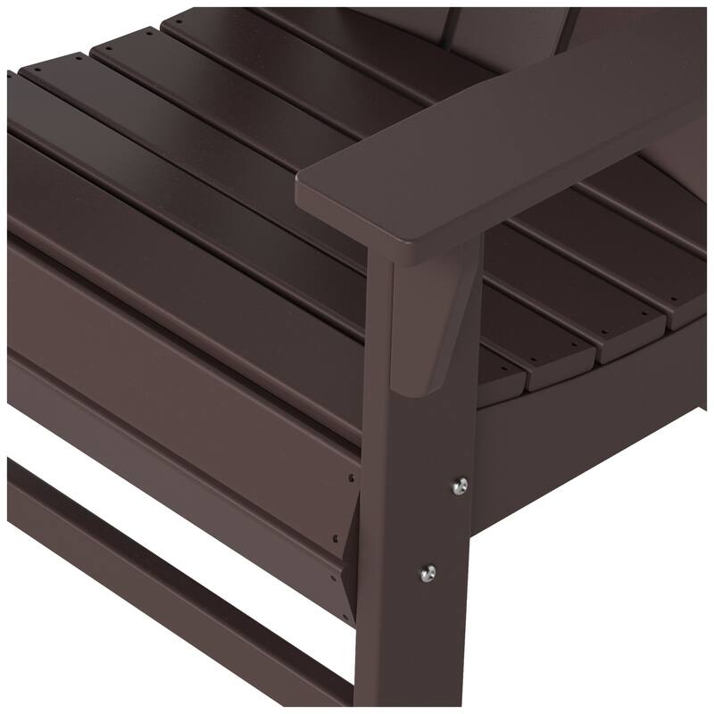 Polytrends Laguna Casual Upright Adirondack Chair (Set of 2)
