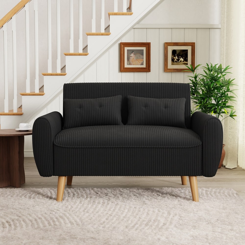 Futzca 48.4" Loveseat Sofa with Pillows