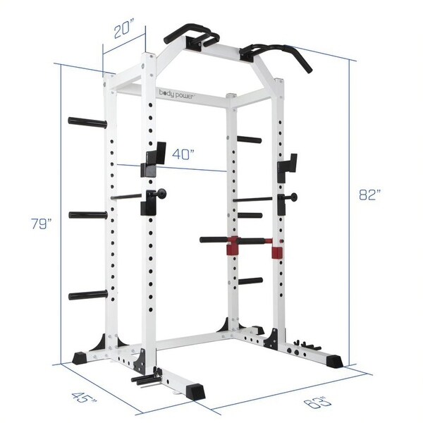Body Power SMU6200 Weightlifting Deluxe Home Power Rack Cage