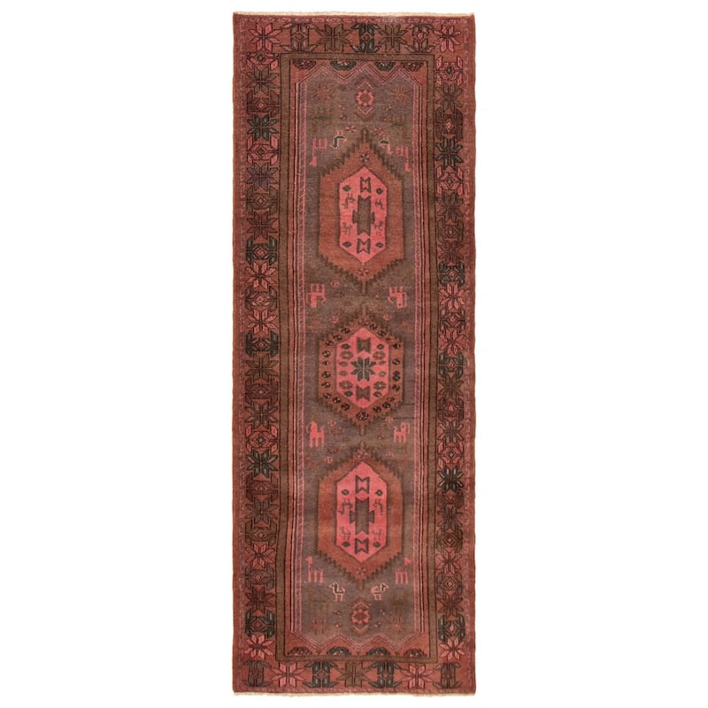 ECARPETGALLERY Hand-knotted Andelz Taupe Wool Rug - 3'6 x 9'10 - Taupe - 3'6 x 9'10