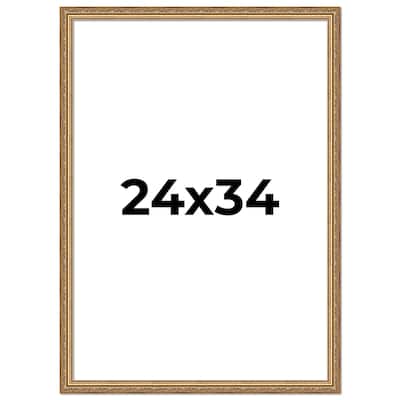 24x34 Frame Red Solid Wood Picture Frame Width 1.75 Inches | Interior Frame Depth 1 13/16 Inches