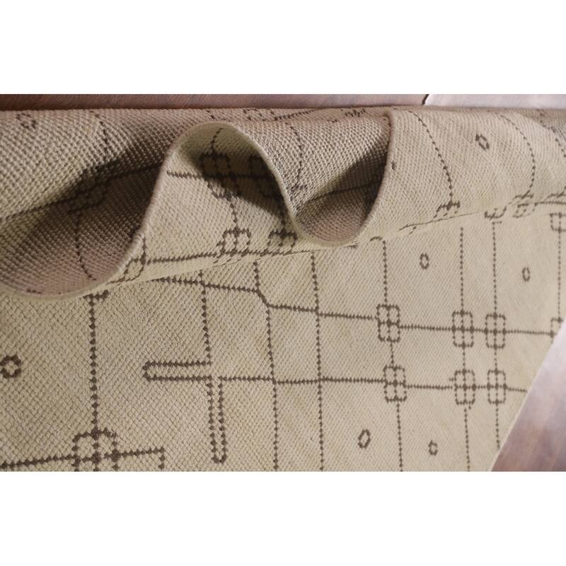 Geometric Moroccan Oriental Area Rug Bedroom Handmade Wool Carpet - 4'9"x 7'10"