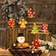 Glitzhome Christmas Marquee LED Stocking Holder