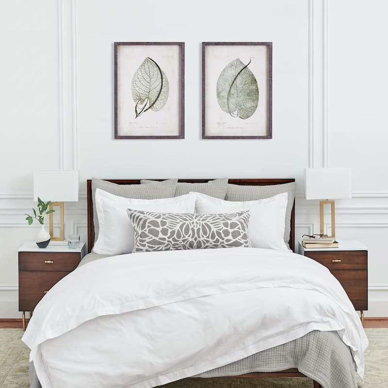 Cordate Leaf Study, Set Of 2