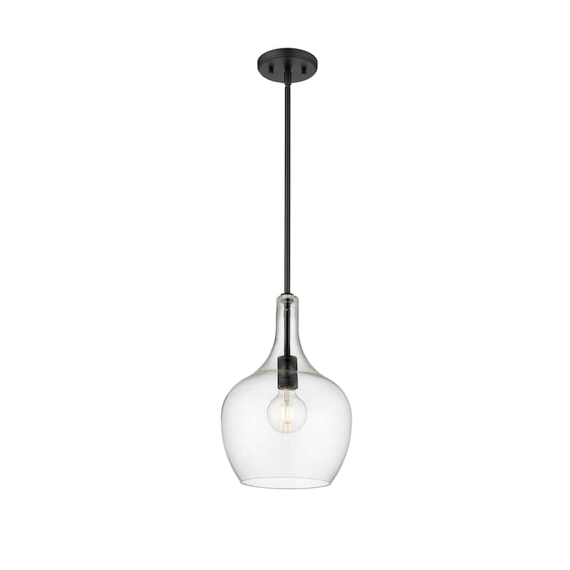 Lamara 1-Light Pendant Light - Matte Black - 10