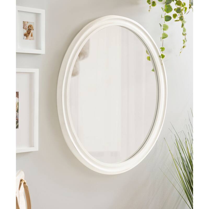 Kate and Laurel Mansell Oval Framed Wall Mirror
