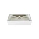 preview thumbnail 5 of 68, Claire Ceramic Console Sink White Basin Gold Legs