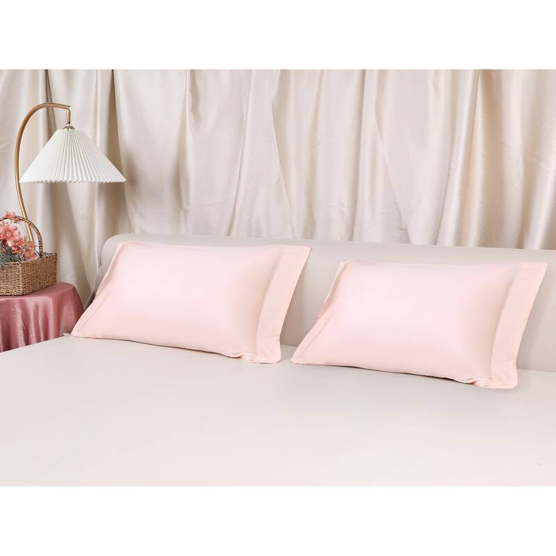 Set of 2 Pillow Cases, Soft Cooling Pillow Covers w Envelope Closure