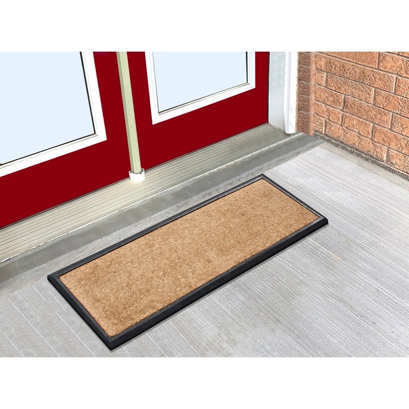 A1HC First Impression Natural Coir Double Doormat - 16"X48"