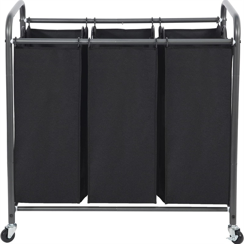 Laundry Sorter 3 Section, 3 Bag Laundry Hamper