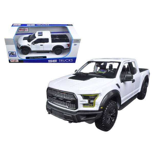 Shop Black Friday Deals On 2017 Ford Raptor Pickup Truck White 1 24 Diecast Model Car By Maisto On Sale Overstock 15625928