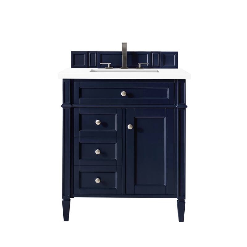 James Martin Vanities 650-V30-3WZ Brittany 30" Single Basin Poplar - Victory Blue - Painted