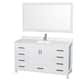 Option White / Giotto Quartz Top / Brushed Chrome