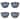 22 oz. 6 in. Light Blue Brooklyn Melamine Plastic Dinnerware Bowl Dishwasher Safe Indoor Outdoor Round Blue Set 4