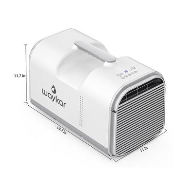 Waykar Portable Air Conditioner with Remote, 4500BTU AC 350W Power Consumption for Camping Tent, RV, Car