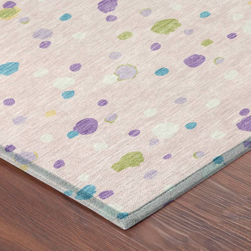 Machine Washable Indoor/ Outdoor Contemporary Sheinelle Chantille Rug