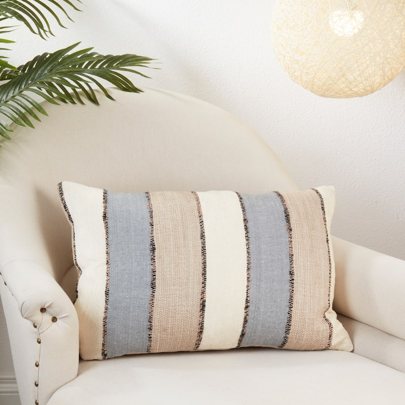 Contemporary Stripes Throw Pillow