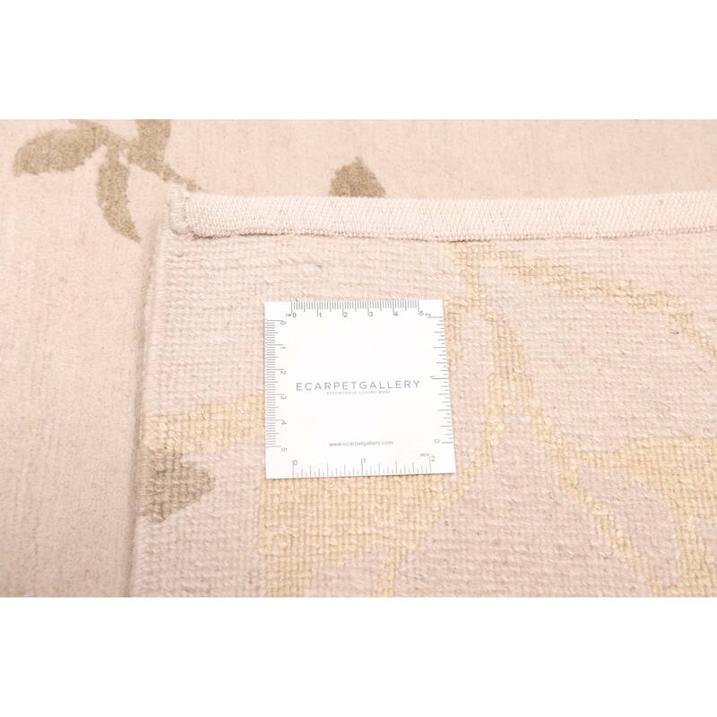 ECARPETGALLERY Hand-knotted Opulence Light Grey Silk, Wool Rug - 8'1 x 9'11