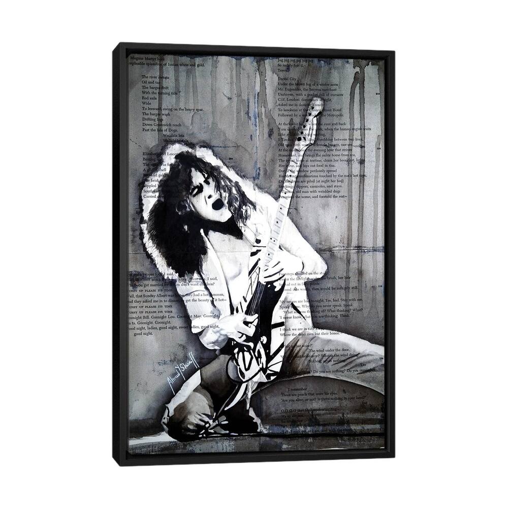 iCanvas "Eddie Van Halen" by Ahmad Shariff Framed Canvas Print