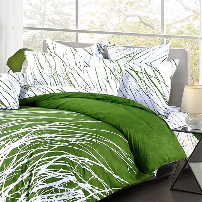Full Bedding Sheet Set Tree Branches Green - Bed Bath & Beyond - 39981715