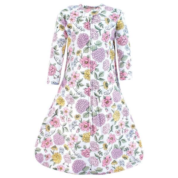 slide 1 of 1, Hudson Baby Infant Girl Long Sleeve Cotton Jersey Sleeping Bag, Sack, Blanket, Vintage Blossom 0-6 Months - Vintage Blossom