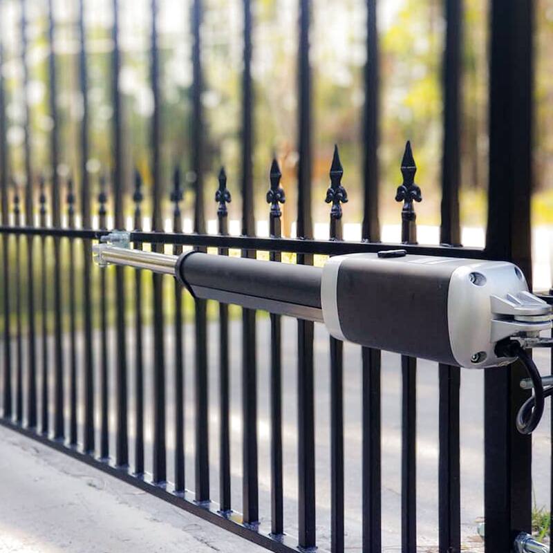 ALEKO Full Solar Kit Gate Operator Opener for Single Swing Gates up to 1100 lbs