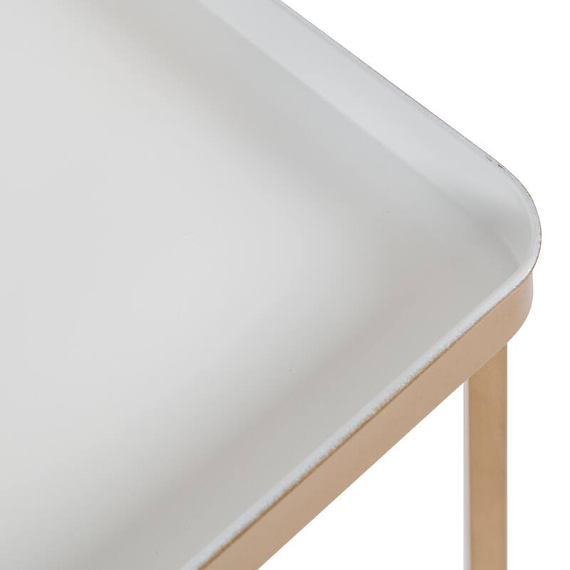 Kate and Laurel Celia Metal Tray Accent Table