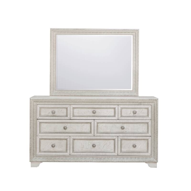Camila Mirror - Natural - 2"W x 40"H x 52"D