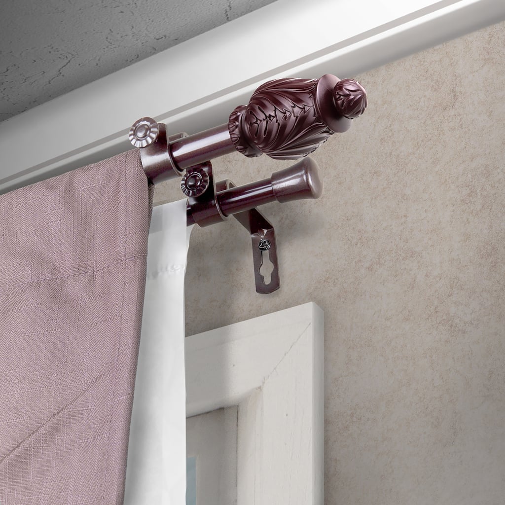 InStyleDesign Petal Double Curtain Rod 5/8 inch dia.