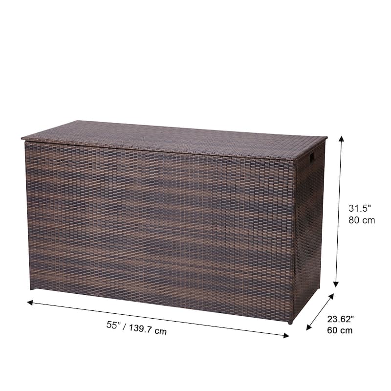 Teamson Home 154 Gallon Patio Storage Box - 55"L x 23.62"W x 31.5"H
