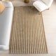 preview thumbnail 1 of 7, Nuloom Cosmia Striped Jute Area Rug 4' x 6' - Natural