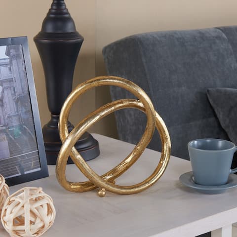 Danya B. Gold Eternal Loop Metal Sculpture