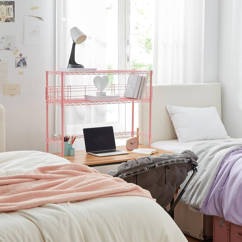 Suprima® Desktop Carbon Steel Bookshelf by DormCo - Pink