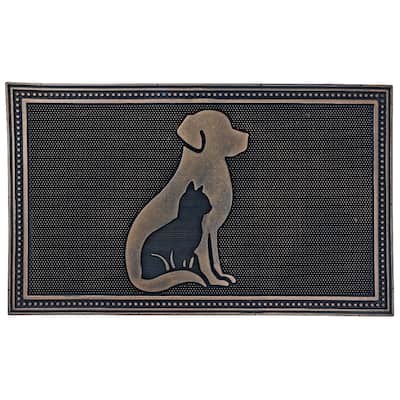 Rubber Mat Dog & Cat 18 X 30