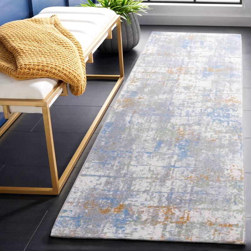 SAFAVIEH Bayside Machine Washable Hannemarie Modern Abstract Rug