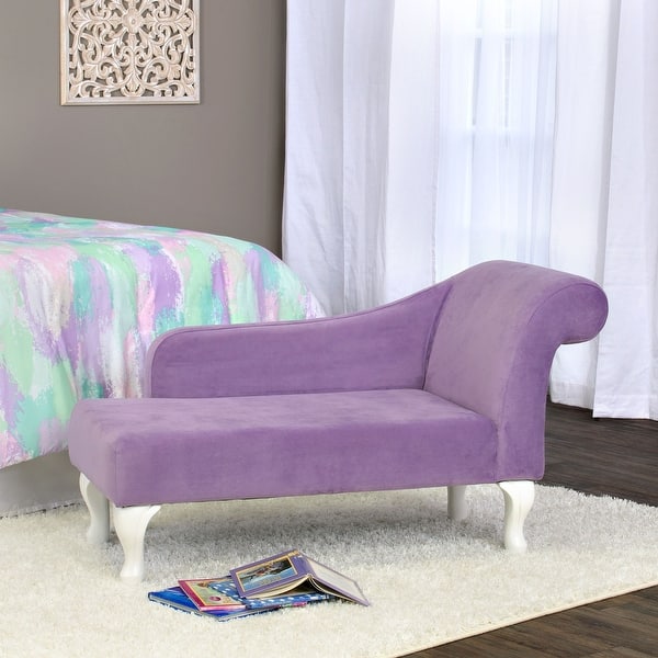 Bane Bungalow Hold op HomePop Diva Juvenile Accent Chair Lavender - Overstock - 12218448