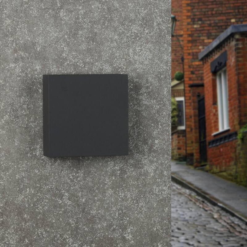 Black Wall Lights Outdoor Waterproof Integrated LED Up and Down Lighting Exterior Sconces Porch Lantern