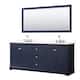 Option Dark Blue / White Quartz Top / Polished Chrome