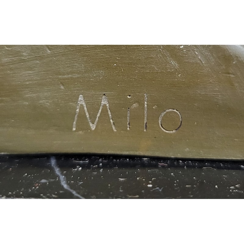 Bronze Eagle Statue Majestic Wildlife Sculpture Decor On Marble Base